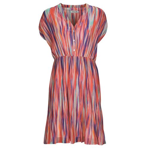 Abito corto multicolore Donna Molly Bracken KAREN, realizzato in tessuto leggero e ideale per la stagione primaverile, perfetto per occasioni speciali o look casual. Design elegante con motivo vivace, adatto a ogni tipo di silhouette. Acquista ora per un tocco di stile unico nel tuo guardaroba!