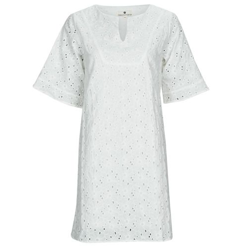 "Abito corto Donna Freeman T.Porter LOTISSE LACE in Bianco, elegante e alla moda, perfetto per occasioni speciali e look estivi. Scopri il comfort e lo stile di questo abito versatile, ideale per ogni outfit."