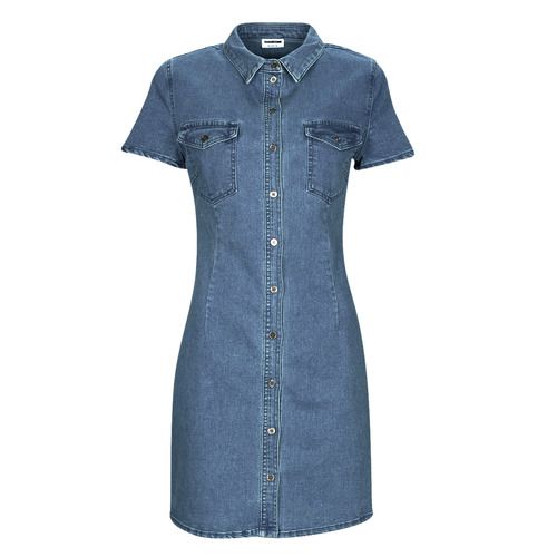 Abito corto Noisy May NMJOY S/S DRESS MB NOOS in blu, elegante e versatile, perfetto per l'estate. Ideale per outfit casual o per occasioni speciali, realizzato con materiali di alta qualità per garantire comfort e stile. Acquista ora il tuo abito corto donna di tendenza!
