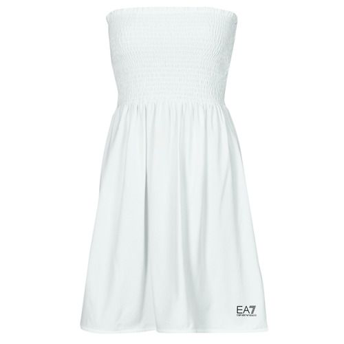Abito corto donna Emporio Armani EA7 ROBE SMOCK bianco, elegante e alla moda, perfetto per occasioni speciali e look casual chic. Design contemporaneo con dettagli raffinati, ideale per la stagione primaverile ed estiva. Disponibile in diverse taglie per un fit perfetto. Ideale per abbinamenti con sandali e accessori fashion.