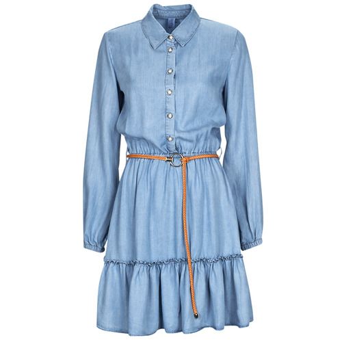 Abito corto TENCEL Blu Donna di Liu Jo, elegante e versatile, realizzato in morbido materiale sostenibile, perfetto per ogni occasione. Fashion e comfort si uniscono in questo abito, ideale per look casual e sofisticati. Scopri il tuo nuovo must-have per la primavera estate!
