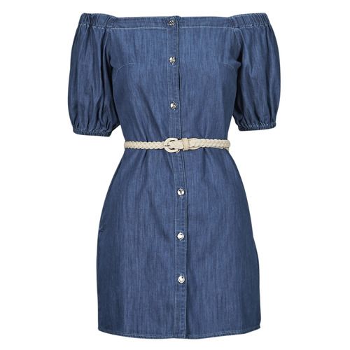 Abito corto Liu Jo UA4229 Blu per donna, elegante e alla moda, ideale per occasioni speciali e outfit casual. Questo vestito corto in blu offre un design sofisticato, perfetto per ogni stagione e per esaltare la figura femminile. Dona un tocco di stile al tuo guardaroba con l'eccezionale qualità Liu Jo.