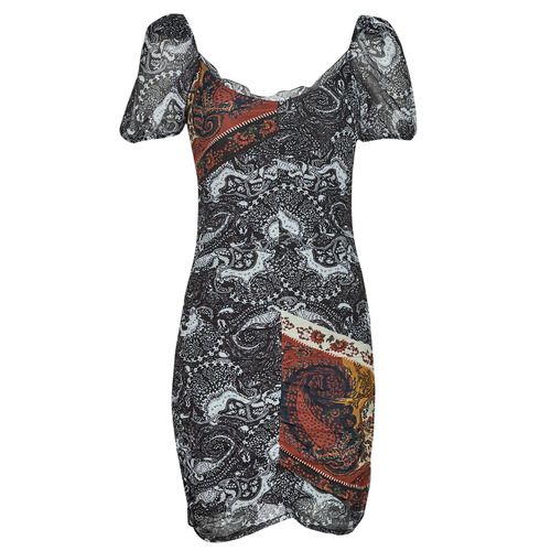 Abito corto donna Desigual VEST_DEEPTI multicolore, elegante e moderno, ideale per occasioni speciali e uscite casual. Perfetto per la primavera e l'estate, presenta un design vivace e alla moda, ideale per donne che amano esprimere il proprio stile unico. Acquista ora per aggiungere un tocco di colore al tuo guardaroba!
