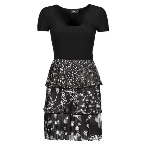 Abito corto donna Desigual VEST_SAN FRANCISCO in nero, perfetto per occasioni casual e eleganti. Design moderno con dettagli distintivi, ideale per outfit versatili. Acquista ora per aggiungere un tocco di stile al tuo guardaroba!