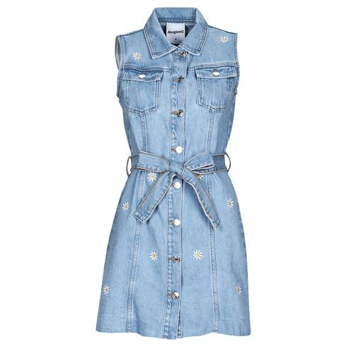 Abito corto donna Desigual VEST_VIRGINNIE in blu, perfetto per occasioni estive e serate eleganti. Design alla moda con dettagli raffinati, ideale per un look fresh e trendy. Acquista ora per aggiungere stile al tuo guardaroba.