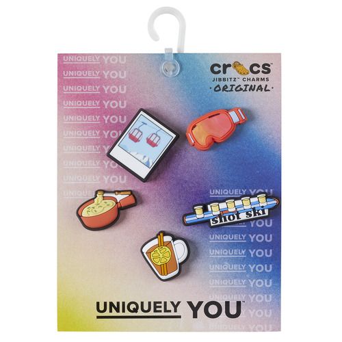 Accessori scarpe Donna: Crocs JIBBITZ APRES FOOD AND DRINK 5 PACK Multicolore, set di 5 charm decorativi per personalizzare le tue scarpe Crocs. Aggiungi un tocco di stile e originalità ai tuoi stivali con questi coloratissimi accessori. Ideale per esprimere la tua personalità e rendere uniche le tue calzature. Perfetti per ogni occasione e facili da applicare!