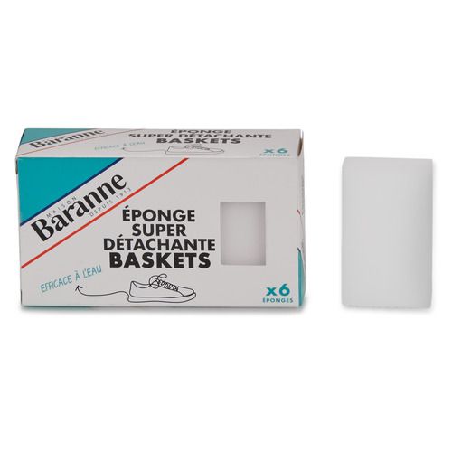 Accessori scarpe Uomo Baranne Eponge super détachante Baskets Bianco, ideale per mantenere le tue scarpe pulite e in perfette condizioni. Questo prodotto è essenziale per chi cerca qualità e praticità nella cura delle proprie calzature.