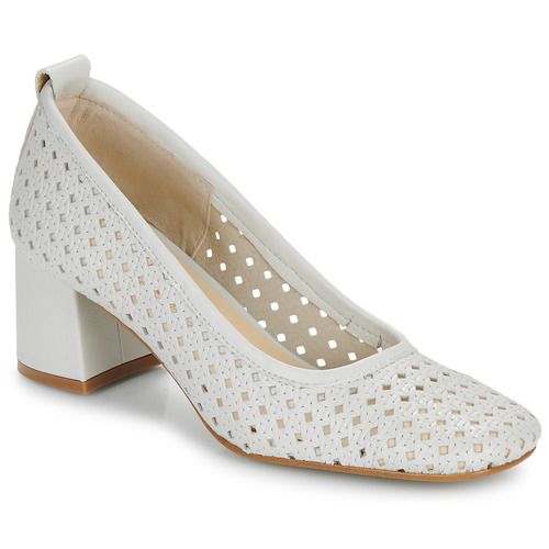 Décolleté Donna Betty London BRIGITTE Bianco, elegante scarpa con tacco, design chic e versatile, perfetta per occasioni speciali o per un look raffinato quotidiano. Realizzata in materiali di alta qualità, questa décolleté offre comfort e stile. Ideale per completare outfit di moda, un must-have nel guardaroba femminile.