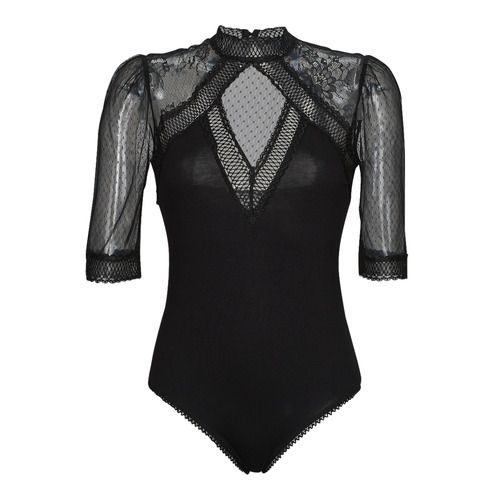 Body Donna Morgan DATIL Nero: elegante body nero con scollo profondo, ideale per look versatili e alla moda. Realizzato in tessuto morbido per un comfort ottimale, perfetto da abbinare a gonne o pantaloni. Un must-have per ogni guardaroba femminile, adatto a occasioni sia casual che formali.
