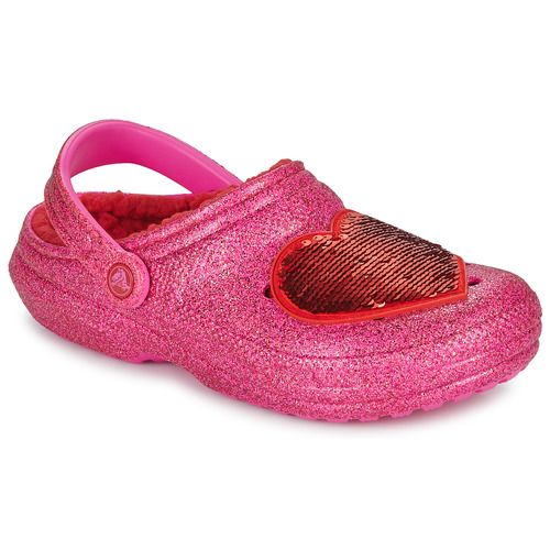 Zoccoli donna Crocs CLASSIC LINED VALENTINES DAY CLOG in rosa, ideali per San Valentino. Comfort e stile uniti in un design unico, perfetti per ogni occasione. Scarpe versatili e alla moda, perfette per un look casual e trendy.