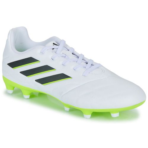 Scarpe da calcio adidas COPA PURE.3 FG in bianco per donna, ideali per prestazioni sul campo. Design elegante e comfort superiore, perfette per calciatrici di ogni livello. Acquista ora per migliorare il tuo gioco!