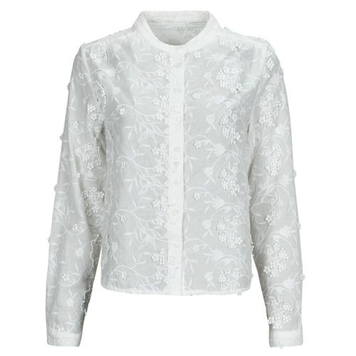 Camicetta Donna Betty London LAURINA Bianco: Elegante e raffinata blusa bianca, perfetta per ogni occasione. Design alla moda con dettagli unici, ideale per completare il tuo look estivo. Acquista ora e aggiungi un tocco di stile al tuo guardaroba.
