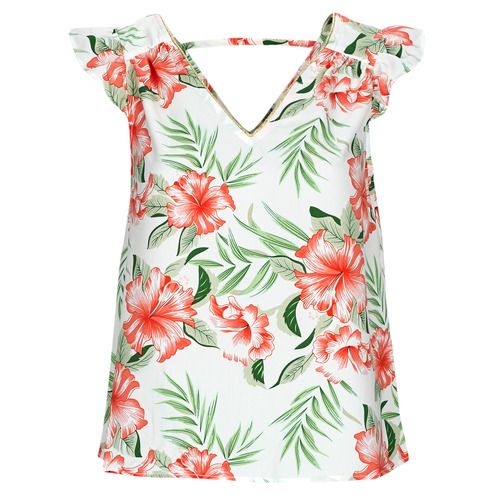 Camicia donna multicolore Only ONLSYLVIE LIFE FR S/S FRILL TOP con dettaglio volant, ideale per outfit estivi eleganti e casual. Realizzata in tessuto leggero, offre comfort e freschezza. Perfetta per occasioni speciali o per l’uso quotidiano. Acquista ora per aggiungere un tocco di stile al tuo guardaroba!