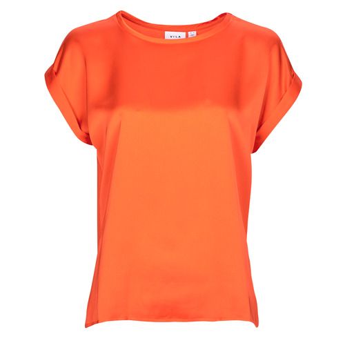Camicetta Donna Vila VIELLETTE in arancio, elegante e alla moda, perfetta per ogni occasione. Design fresco e versatile, ideale per outfit casual e chic. Disponibile in diverse taglie per un comfort ottimale. Acquista ora l'elegante camicetta VIELLETTE per rinnovare il tuo guardaroba.