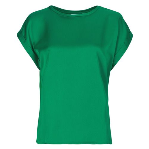 Camicia da donna Vila VIELLETTE in verde, elegante e versatile, ideale per ogni occasione. Realizzata in tessuto leggero, perfetta per la stagione primaverile ed estiva. Sottolinea la femminilità con dettagli raffinati e un design moderno. Acquista la tua camicetta Vila VIELLETTE per un look trendy e alla moda.