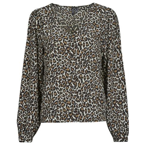 Camicia donna Vero Moda VNMNAJA LS V NECK PLEAT SHIRT multicolore, elegante e versatile, con scollo a V e pieghe che aggiungono un tocco di stile. Perfetta per occasioni casual e dressy, realizzata in tessuto leggero e traspirante, ideale per la stagione primaverile ed estiva. Acquista ora per arricchire il tuo guardaroba con questa camicetta chic.
