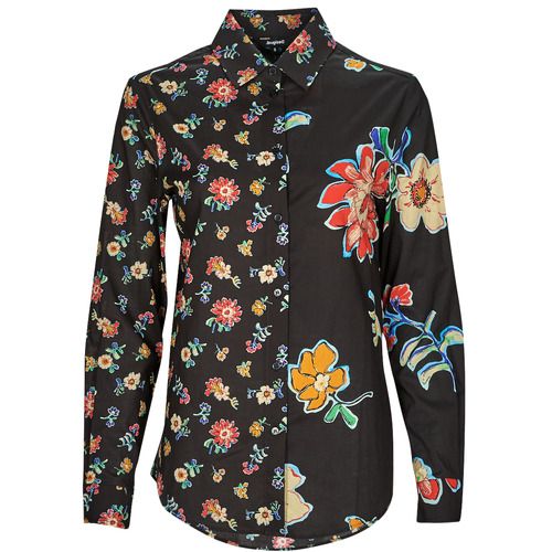 Camicia Donna Desigual CAM_SINGAPUR in Nero, elegante e alla moda, realizzata con materiali di alta qualità. Design moderno e versatile, perfetta per ogni occasione. Acquista ora per aggiungere un tocco di stile al tuo guardaroba!