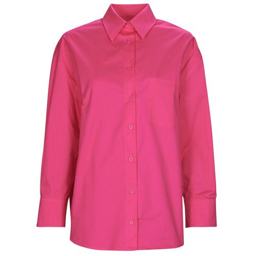 Camicia Donna FIONELLE Rosa di Betty London, elegante e versatile, realizzata in morbido tessuto per un comfort ottimale. Perfetta per ogni occasione, da indossare in ufficio o per una serata informale. Stile contemporaneo e colore alla moda, ideale per abbinamenti chic e trendy. Scopri la moda femminile con questa camicia must-have per il tuo guardaroba.