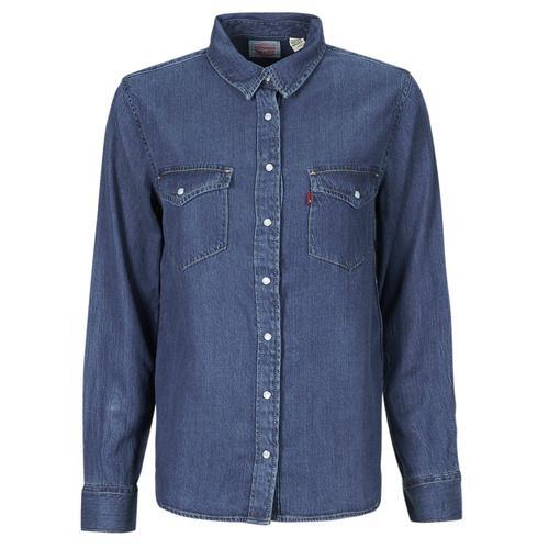 Camicia Donna Levi's ICONIC WESTERN Blu, elegante e versatile, ideale per ogni occasione. Design western classico con dettagli unici, perfetta per completare il tuo look. Realizzata in tessuto di alta qualità, garantisce comfort e stile. Disponibile in diverse taglie, ottima scelta per chi cerca moda e praticità.