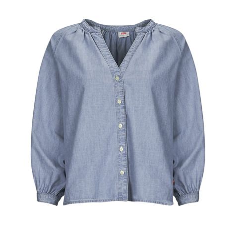 Camicia Donna Levis LAINEY BLOUSE Blu, elegante e trendy, realizzata in tessuto morbido, perfetta per look casual e chic. Ideale per ogni stagione, versatile e facilmente abbinabile. Acquista ora per aggiornare il tuo guardaroba con un must-have!
