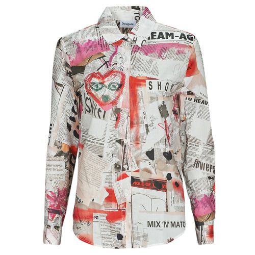 Camicia Donna Desigual MATERA Multicolore: elegante camicia a maniche lunghe con fantasia vivace e colori assortiti, ideale per outfit casual e trendy. Perfetta per ogni stagione, offre comfort e stile unici. Acquista ora per esaltare il tuo guardaroba con questo must-have!