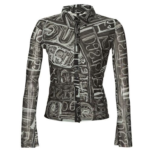 Camicia Donna Desigual TS_LETTERING Multicolore con design originale e vivace, ideale per look alla moda. Perfetta per ogni occasione, offre comfort e stile. Acquista ora per aggiungere un tocco di colore al tuo guardaroba!