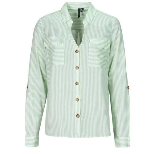 Camicia bianca Vero Moda VMBUMPY per donna, elegante e versatile, ideale per outfit casual e professionali. Design moderno con dettagli raffinati, perfetta da abbinare a jeans o pantaloni eleganti. Acquista ora per uno stile fresco e sofisticato!