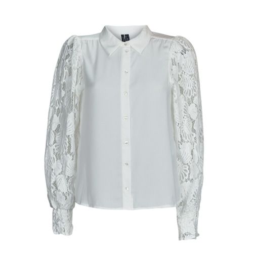 Camicia Donna Vero Moda VMCABENA L/S SHIRT WVN BTQ Bianco - Elegante camicia a maniche lunghe, realizzata in tessuto leggero e traspirante. Ideale per outfit casual e formali, perfetta da abbinare con jeans o pantaloni eleganti. Comfort e stile con la qualità Vero Moda. Acquista ora per un look sofisticato e alla moda!