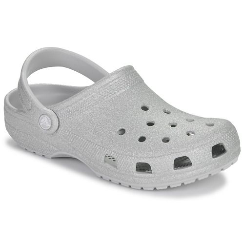 Classic Glitter Clog  Argento