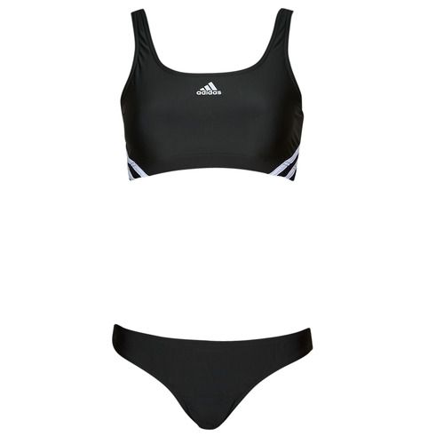 Costume a due pezzi donna adidas 3S SPORTY BIK in nero, ideale per il nuoto e il fitness. Design trendy con dettagli inconfondibili, perfetto per l'estate. Acquista ora per il tuo guardaroba beachwear!