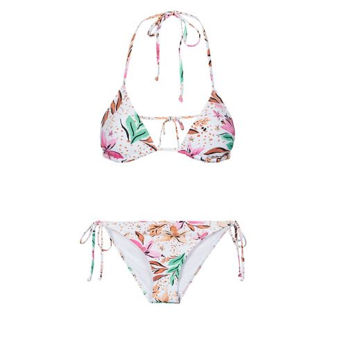Costume a due pezzi Roxy PT BEACH CLASSICS TIKI TRI Multicolore per donna, eleganza e stile estivo. Design colorato e tessuto di alta qualità per un look trendy al mare o in piscina. Perfetto per le giornate di sole e ideale per abbinare comfort e moda. Scopri il costume ideale per le tue vacanze estive!