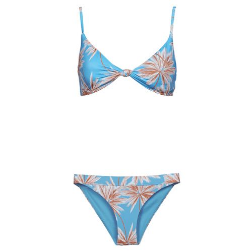 Costume a due pezzi PT Roxy Love The Surf Knot Set Blu per donna, caratterizzato da un design elegante e alla moda, ideale per l'estate. Questo costume è perfetto per chi ama il surf e le attività acquatiche, offrendo comfort e stile. Acquista ora il tuo costume da bagno Roxy e preparati a goderti il sole e le onde!