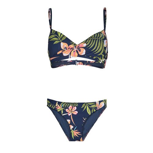 Costume a due pezzi ROXY INTO THE SUN WRAP BRA SET Multicolore per donna, ideale per l'estate. Design trendy e vivace, perfetto per le giornate di sole in spiaggia o in piscina. Realizzato con materiali di alta qualità che garantiscono comfort e durata. Acquista ora per un look fresco e alla moda!