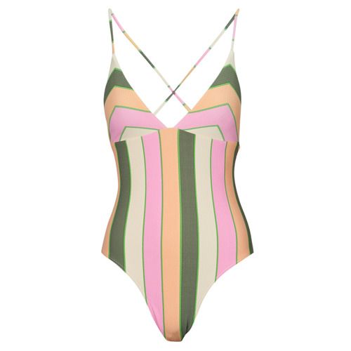 Costume intero donna Roxy VISTA STRIPE ONE PIECE multicolore, caratterizzato da un design vivace e alla moda. Ideale per l'estate e perfetto per la piscina o la spiaggia, questo costume offre un'ottima vestibilità e comfort. Acquista il tuo stile con Roxy e porta vivacità al tuo guardaroba da mare.