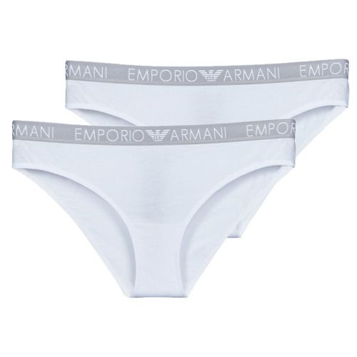 Culotte e slip Emporio Armani BI-PACK BRAZILIAN BRIEF PACK X2 Bianco, set di biancheria intima femminile elegante e confortevole. Ottima vestibilità e design sofisticato, perfetto per ogni occasione. Acquista ora il tuo pack di culotte e slip per un look chic e raffinato.