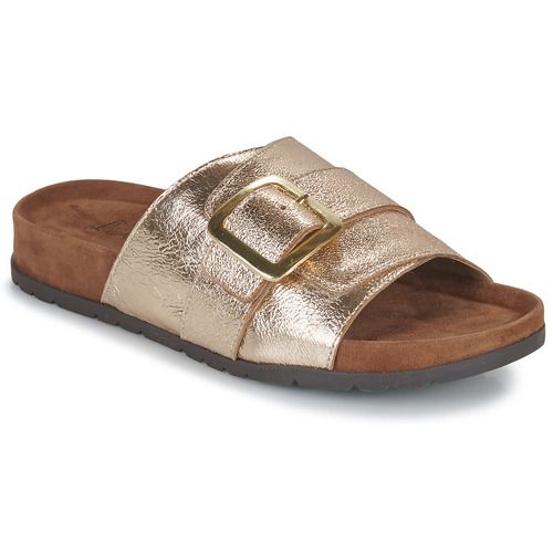 Ciabatta da donna L'Atelier Tropézien DUNE Oro, elegante e raffinata, con finitura dorata perfetta per ogni occasione. Comfort e stile uniti in un'unica scarpa, ideale per l'estate e le serate speciali. Acquista ora per un look chic e alla moda!