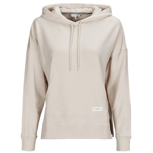 Felpa lunga con cappuccio Tommy Hilfiger in beige, design elegante e alla moda per donna. Comfort e stile unici, perfetti per outfit casual. Acquista ora il LONG HOODIE Tommy Hilfiger in beige, un must-have per ogni guardaroba femminile.