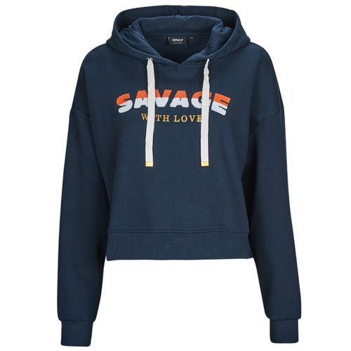 Felpa Donna Only ONLPIXA L/S HOOD CS SWT Marine, comoda e trendy, ideale per un look casual. Realizzata in morbido cotone, questa felpa con cappuccio presenta un design moderno e versatile, perfetta per ogni occasione. Acquista ora la Only ONLPIXA per un outfit alla moda!
