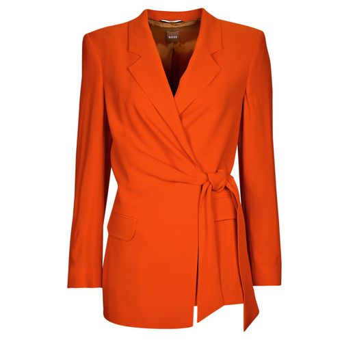 Giacca BOSS Jawana Arancio per Donna, elegante giacca arancione con design moderno, perfetta per ogni occasione. Realizzata con materiali di alta qualità, offre comfort e stile. Ideale per il guardaroba delle donne che vogliono distinguersi. Acquista la giacca BOSS Jawana e aggiungi un tocco di colore al tuo look.