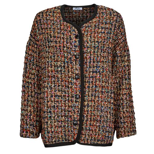 Giacca Donna Betty London KAREN Multicolore, elegante e alla moda, perfetta per tutte le occasioni. Design contemporaneo con finiture di alta qualità, ideale per l’outfit primaverile. Acquista ora per rinnovare il tuo guardaroba con questo capo versatile e trendy.