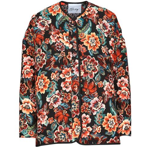 Giacca donna multicolore Betty London KAREN, elegante e alla moda, perfetta per ogni stagione. Design moderno e versatile, ideale per un look trendy. Acquista ora la giacca KAREN per un outfit unico e stiloso.