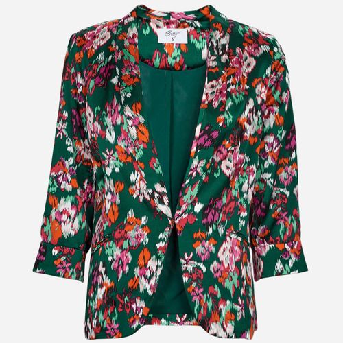 Giacca multicolore da donna Betty London NEREIDE, elegante e alla moda, perfetta per occasioni casual e formali. Realizzata con materiali di alta qualità, questa giacca offre comfort e stile. Aggiungi un tocco di colore al tuo guardaroba con questo capo versatile e trendy. Ideale per outfit primaverili e autunnali.