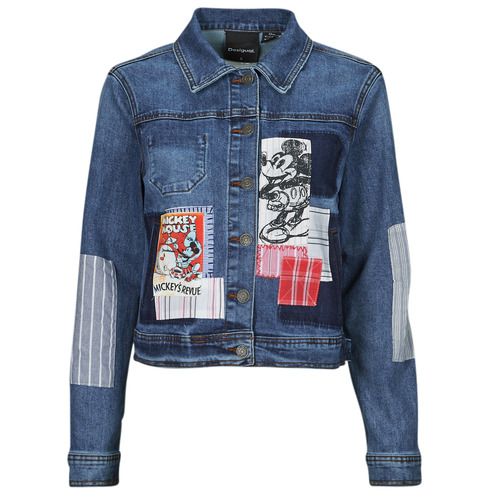 Giacca in jeans Donna Desigual CHAQ_WALTER Blu, elegante e trendy, perfetta per ogni occasione. Realizzata in denim di alta qualità, questa giacca offre comfort e stile. Ideale per abbinamenti casual o chic, aggiungi un tocco di moda al tuo guardaroba con il modello CHAQ_WALTER. Disponibile in blu, è un must-have per la stagione!