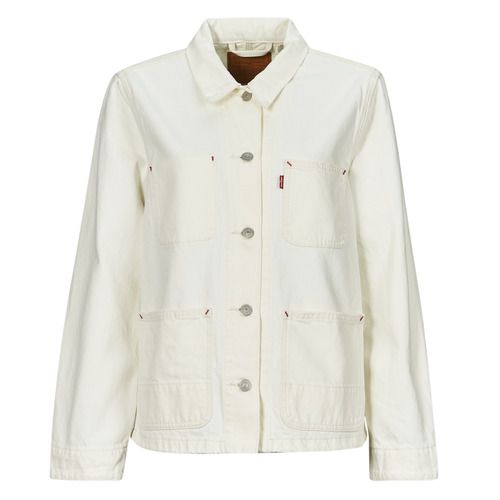 Giacca in jeans Donna Levis ICONIC CHORE COAT Bianco, perfetta per un look casual e alla moda. Realizzata in denim di alta qualità, questa giacca offre comfort e stile. Ideale per outfit primaverili ed estivi, facilmente abbinabile a jeans o gonne. Acquista ora per aggiornare il tuo guardaroba con questo must-have!