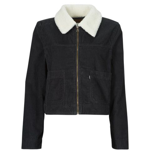 Giacca in jeans donna Levis T3 RETRO SHERPA TRUCKER nera, caratterizzata da un design vintage e dettagli in sherpa per un comfort eccezionale. Perfetta per un look casual e alla moda, ideale per ogni stagione. Acquista ora la giacca must-have per il tuo guardaroba!