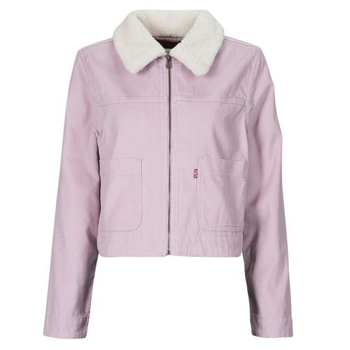 Giacca in jeans Donna Levis T3 RETRO SHERPA TRUCKER Rosa, ideale per look casual e trendy. Realizzata in denim di alta qualità, con dettagli in sherpa per un tocco di calore e comfort. Perfetta per ogni stagione, questa giacca offre stile e praticità, rendendola un must-have per ogni guardaroba.