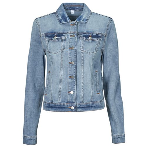 Giacca in jeans Donna VISHOW Blu, elegante e versatile, perfetta per ogni occasione. Realizzata in denim di alta qualità, offre comfort e stile. Ideale da abbinare a qualsiasi outfit, questa giacca rappresenta un must-have per il tuo guardaroba. Scegli la giacca in jeans VISHOW Blu per un look casual e alla moda.