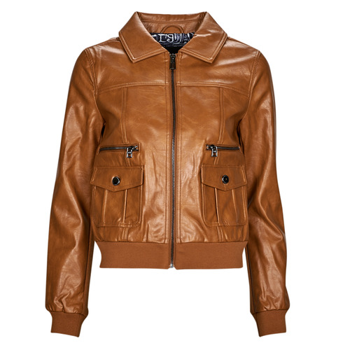 Chaqueta de cuero desigual online