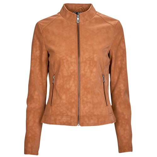 Giacca in pelle da donna Desigual CHAQ_DETROIT di colore marrone, elegante e versatile, con dettagli di alta qualità. Perfetta per un look alla moda, ideale per ogni occasione. Acquista ora la tua giacca in pelle Desigual per un tocco di stile unico.