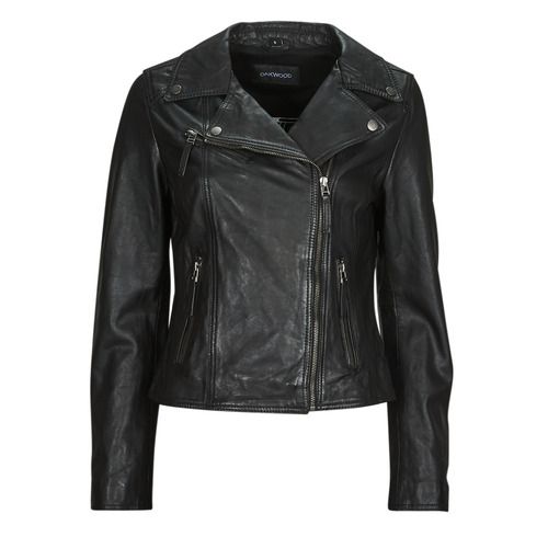 Giacca in pelle Donna Oakwood CLIPS Nero, un modello elegante e di tendenza, realizzata in pelle di alta qualità. Perfetta per un look sofisticato e versatile, adatta a ogni occasione. Acquista ora per aggiungere un tocco di classe al tuo guardaroba.